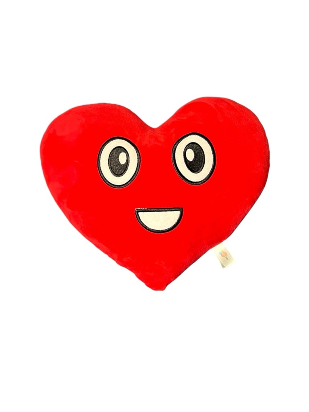 Red Heart Shaped Pillow With A Cute Smiley Face Soft Cushion Plush Cute Kawaii